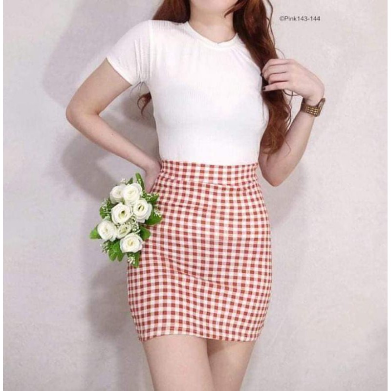 Pencil cut skirt on sale shopee