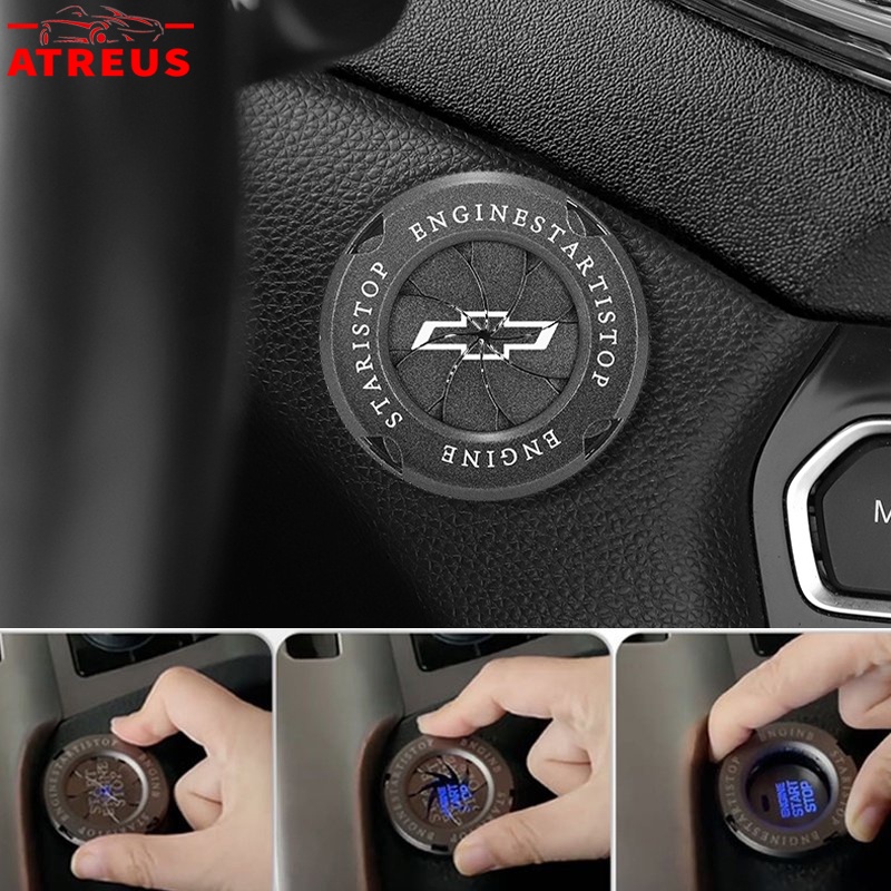 Chevrolet Car Ignition Switch Ring Engine Start Stop Button Cover For ...