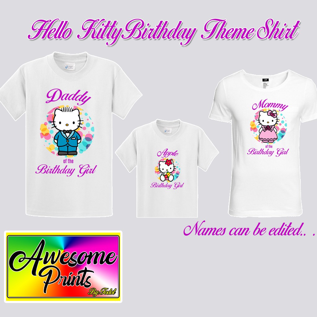 hello kitty t shirt family