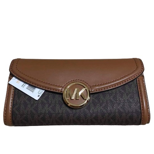 Michael kors fulton flap continental clearance wallet