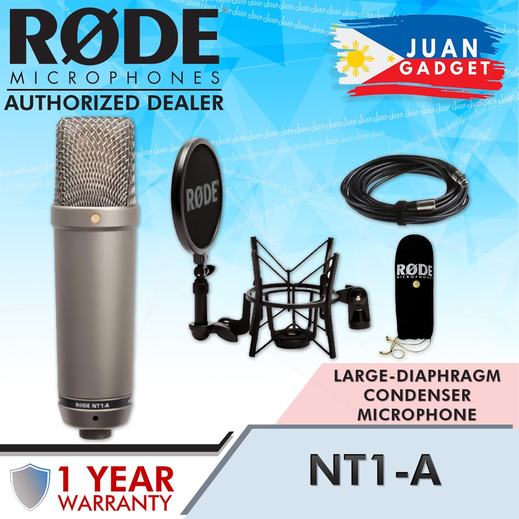 Rode NT1-A Large Diaphragm Condenser Microphone (Single) | JG ...