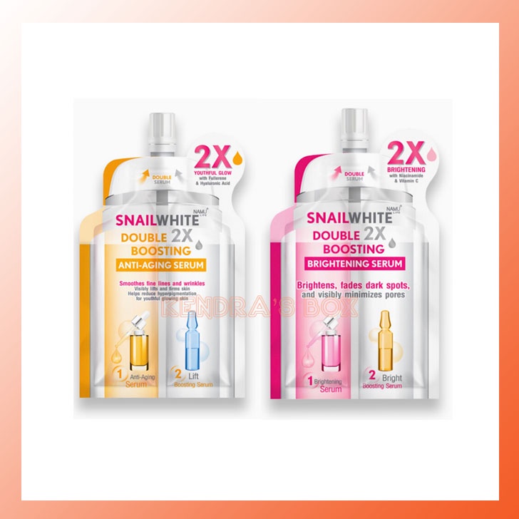 Snail White Double Boosting Serum 4ml + 4ml Shopee Philippines