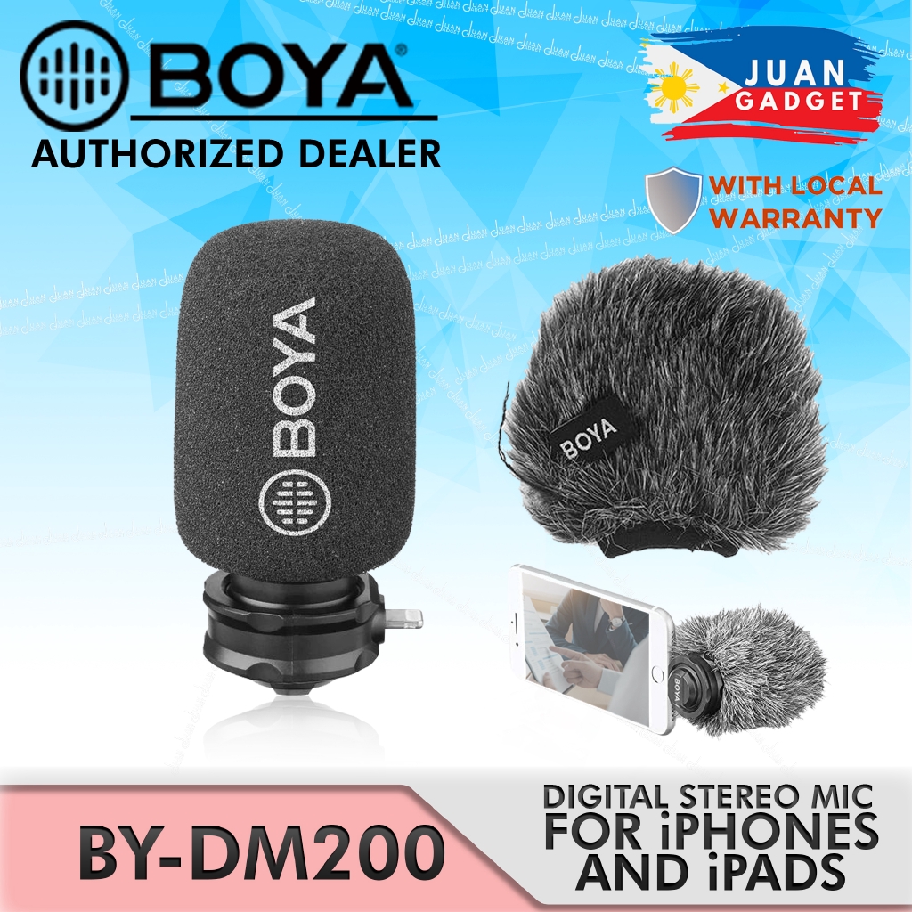 Boya BY-DM200 Shotgun Microphone with Lightning for Apple | JG ...