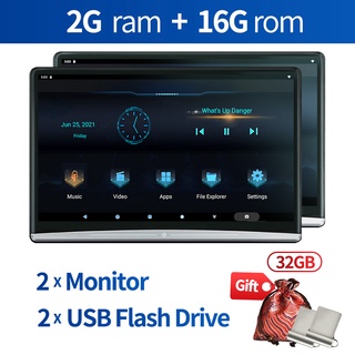 Car TV Headrest Monitor Touch Screen 13.3 Inch Android 10.0 4K