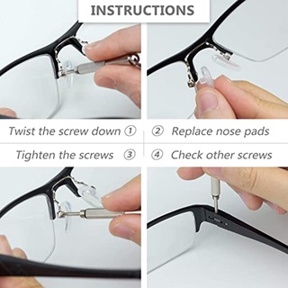 Eyeglasses Sunglasses Silicone Nose Pads Set Glasses Optical Repair Kit ...