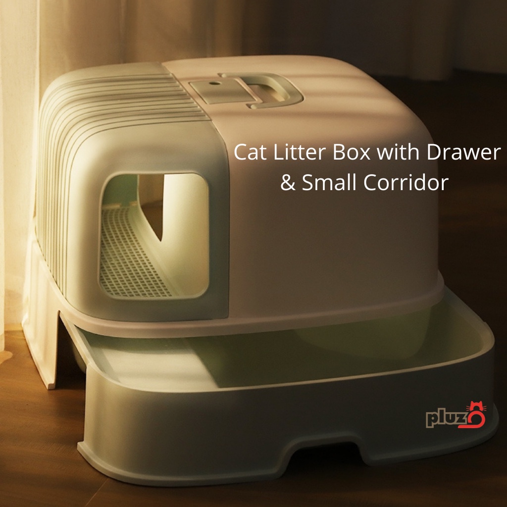 Jumbo Size Morden Corrido Style Cat Toilet Open Top Cat Litter Box