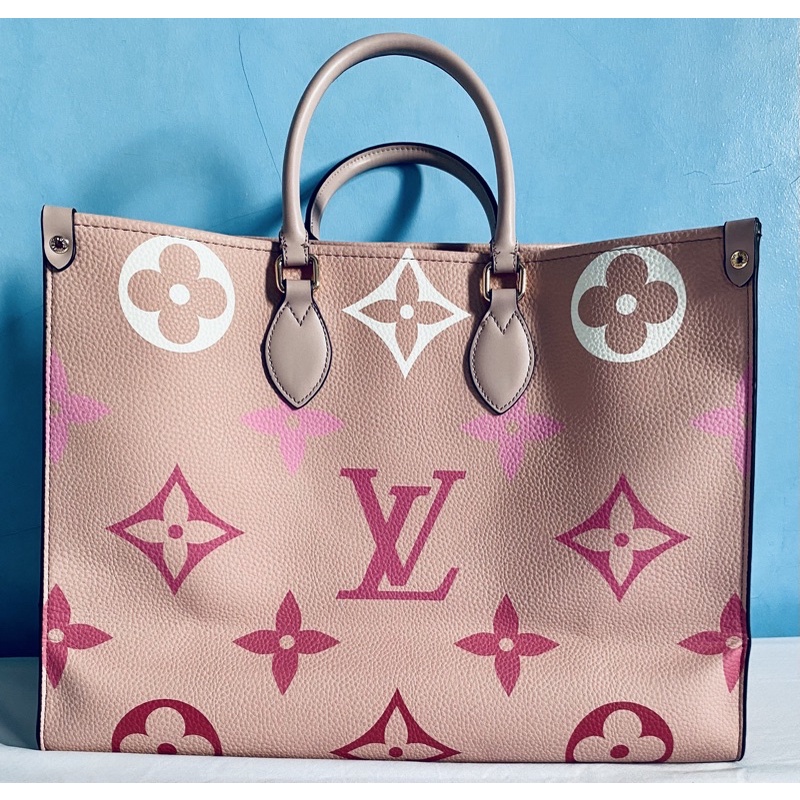 OTG LV pink bag laptop bag