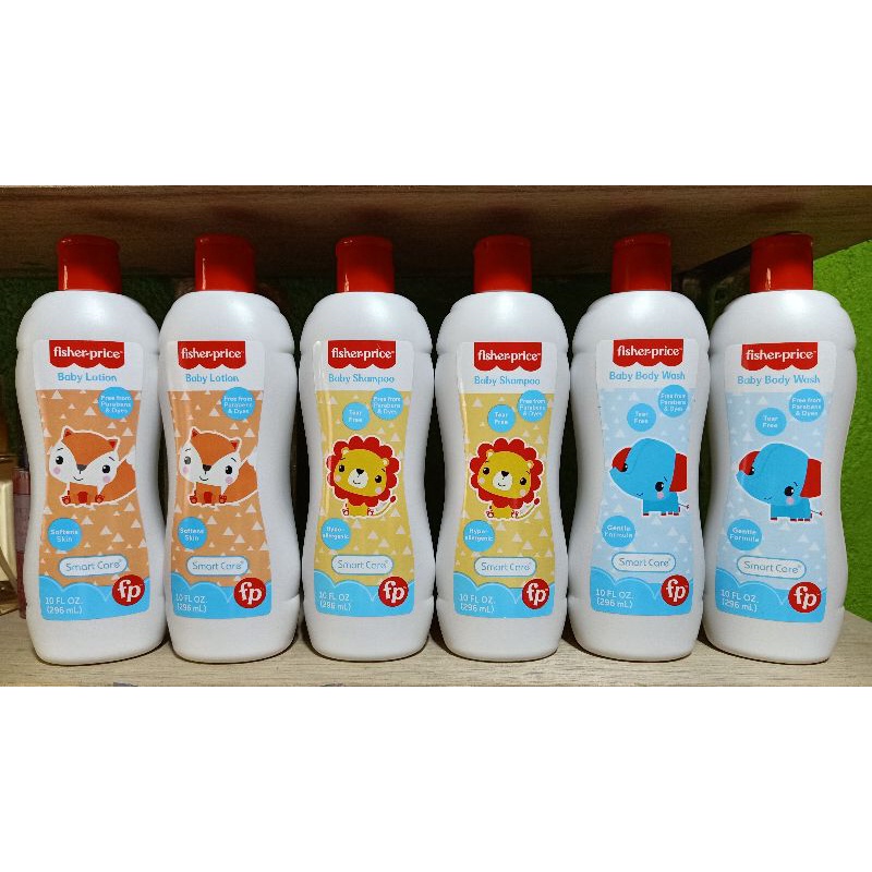 Fisher Price Baby Shampoo Baby Wash & Baby Lotion Bundle Shopee