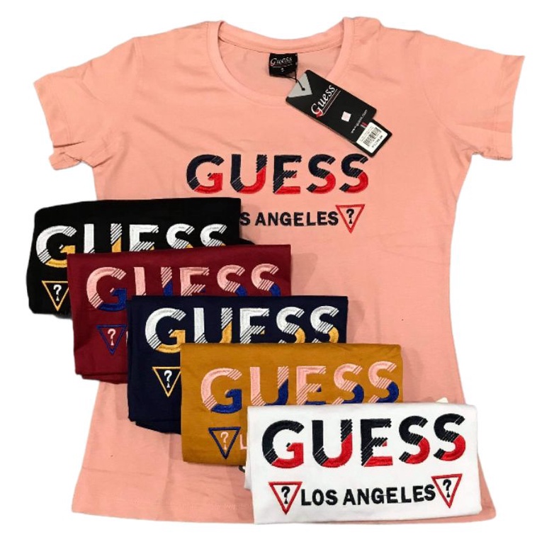 8C GUESS SHIRT FOR WOMEN embroid print Shopee Philippines