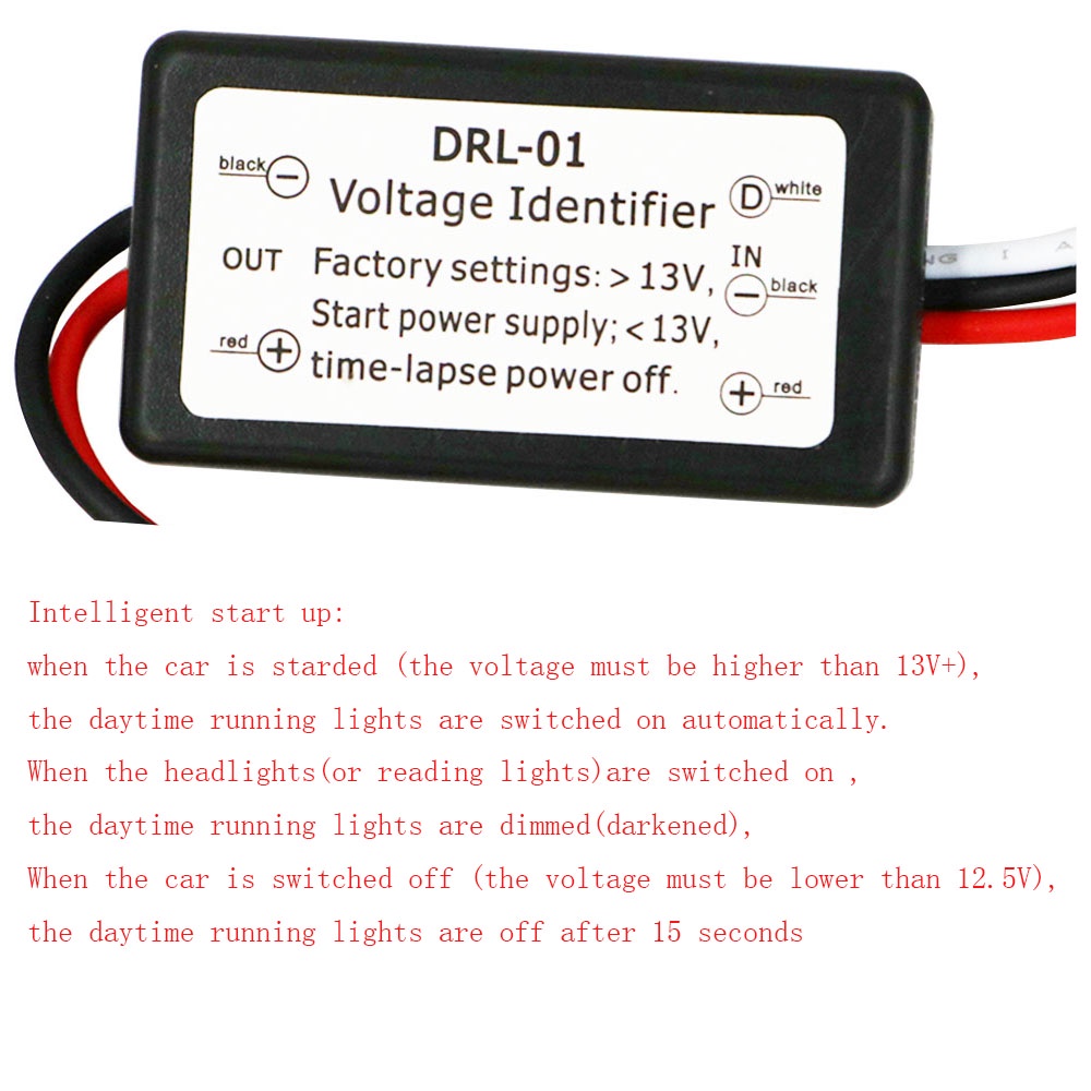 LED DRL Controller Voltage Identifier Auto Car LED Daytime Running ...