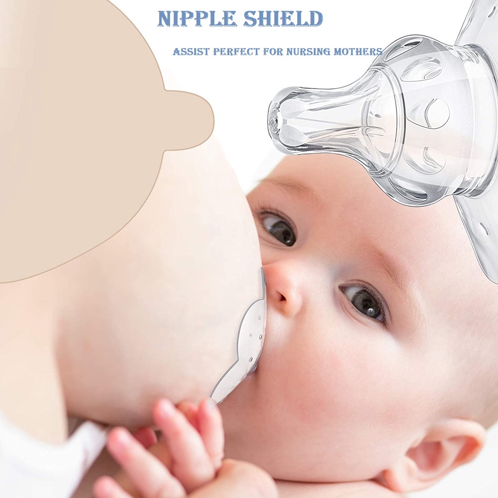 COD)1pcs Silicone Nipple Protectors Shield Feeding Mothers Nipple Shields  Protection Cover