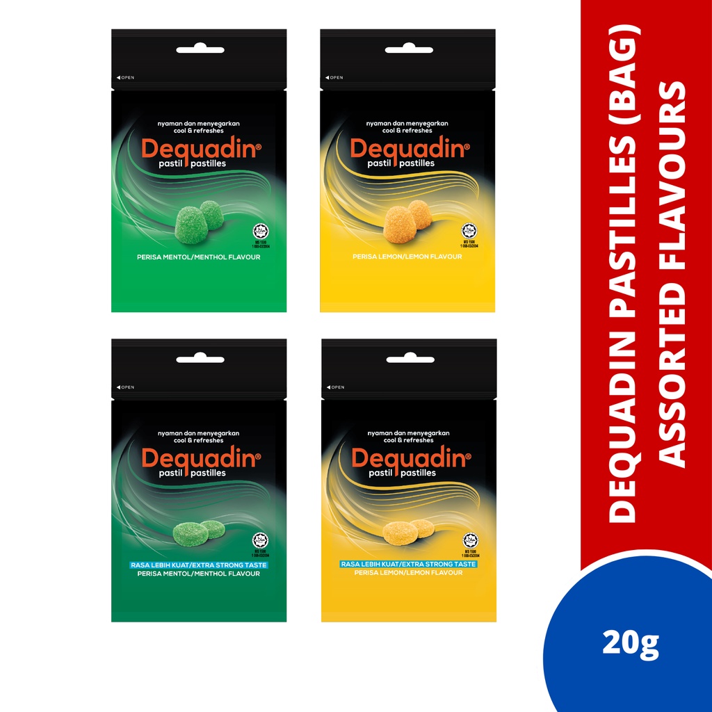 Dequadin Pastilles Assorted Flavours Bag (20g) | Shopee Philippines