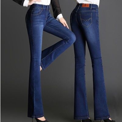 Brand-HC-Women Jeans Bootcut Bell-bottoms Pants Spring and autumn high ...