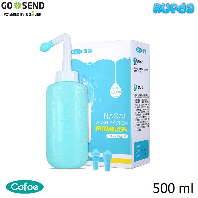 Cofoe 500ml Nasal Wash System Neti Pot Nasal Wash Spray Bottle | Shopee ...