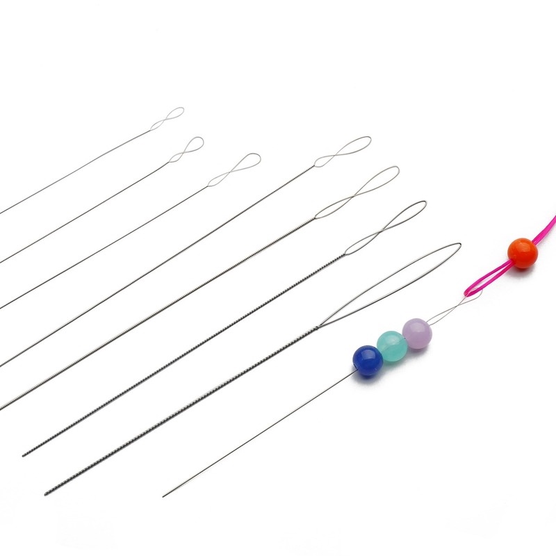 1Pc 0.2-0.7mm Beading Needles Stainless Steel Pins for Beads Threading ...
