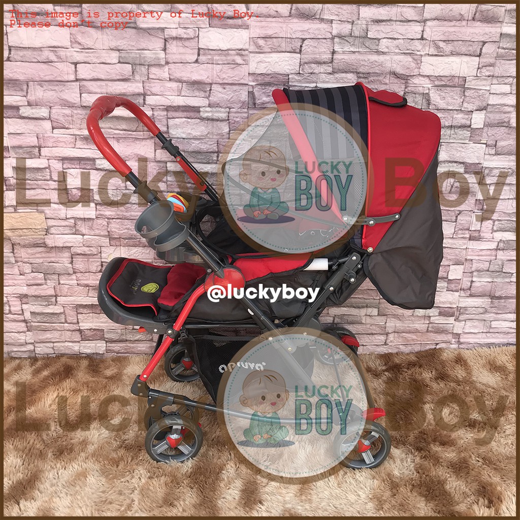 SD 003R Red Apruva Stroller Multifunctional with Rocking Features Shopee Philippines