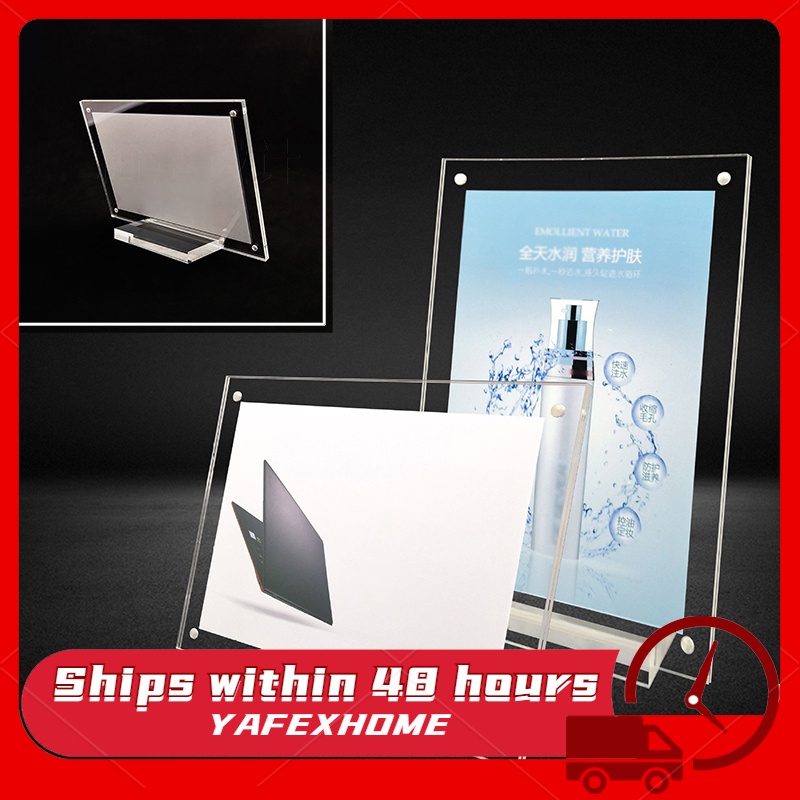 Transparent Acrylic Picture Photo Frame W/base Poster Price