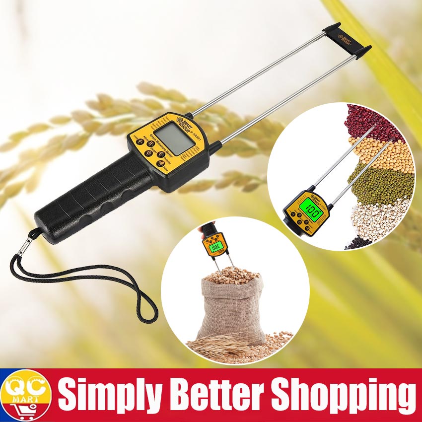 AR991 Grain Moisture Meter Grain Moisture Meter Hygrometer Digital Humidity Tester for Wheat