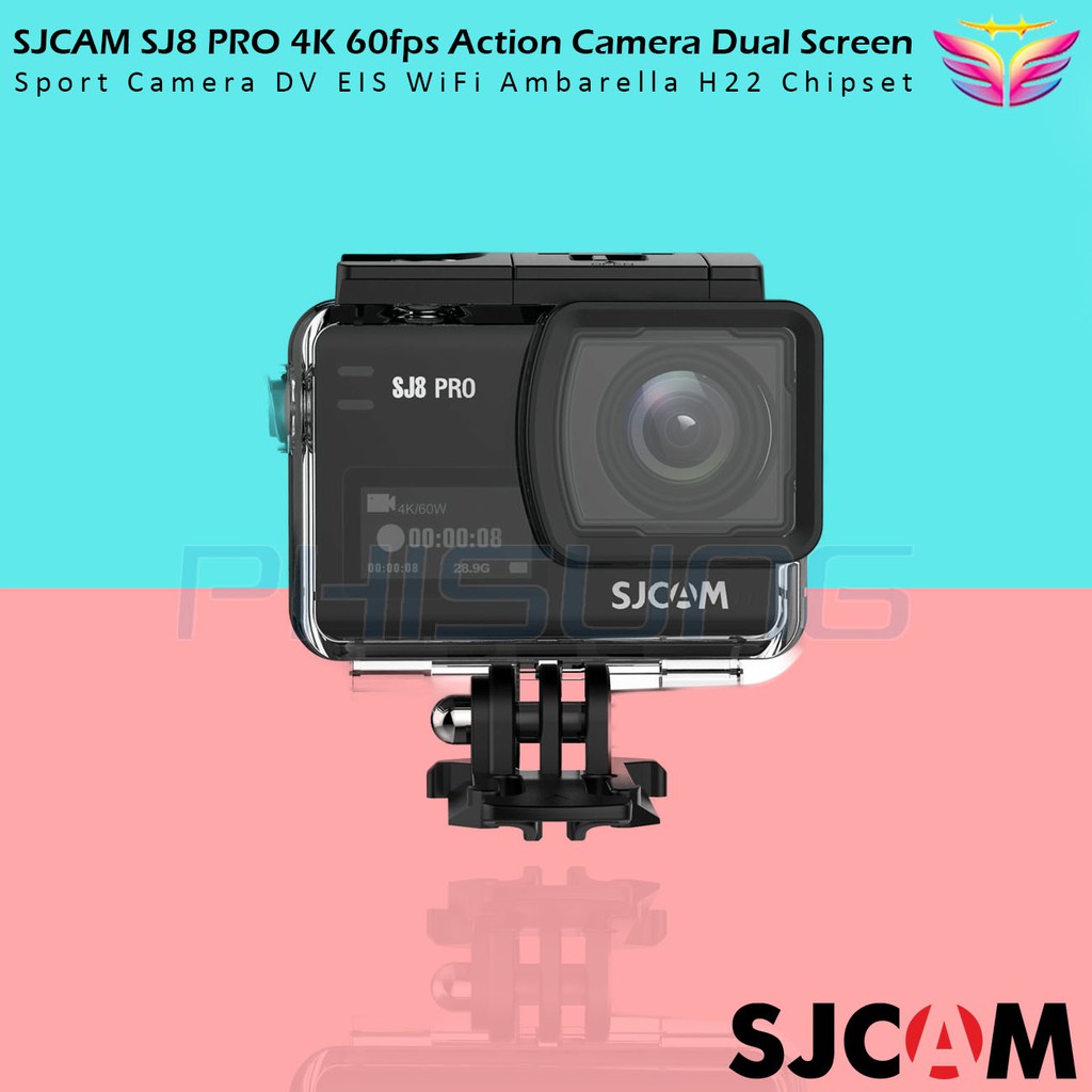 SJCAM SJ8 Dual Screen 12MP Waterproof Action Camera with 4K HD Video