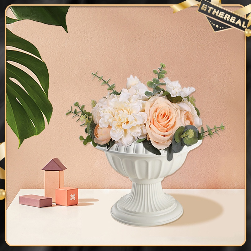Multifunctioin Plant Pot Flower Pot Plastic Roman Column Pot Festive ...