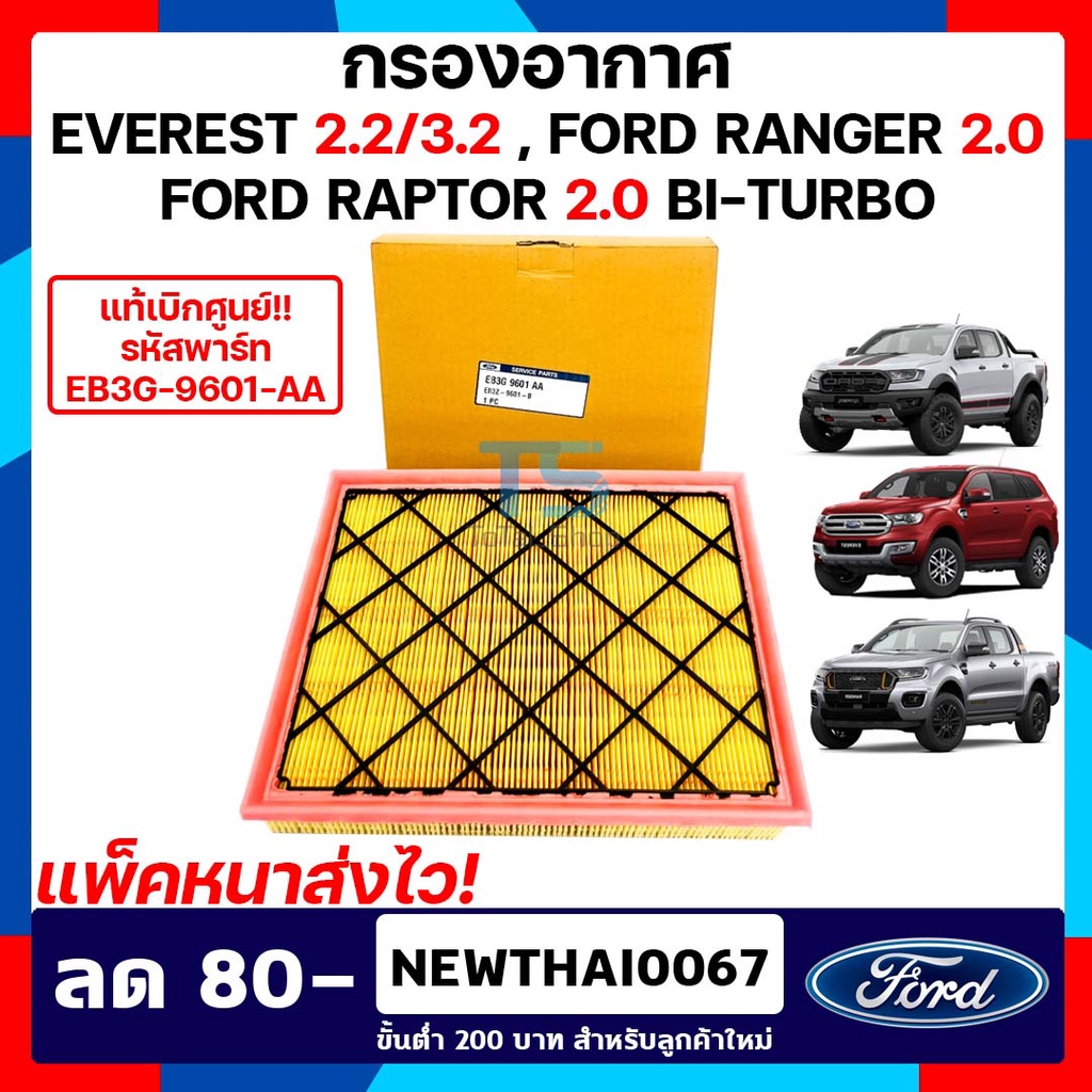 Unifilter Foam Air Filter for Ford Everest UA 2.0L & 3.2L Turbo Diesel Models 2015-19