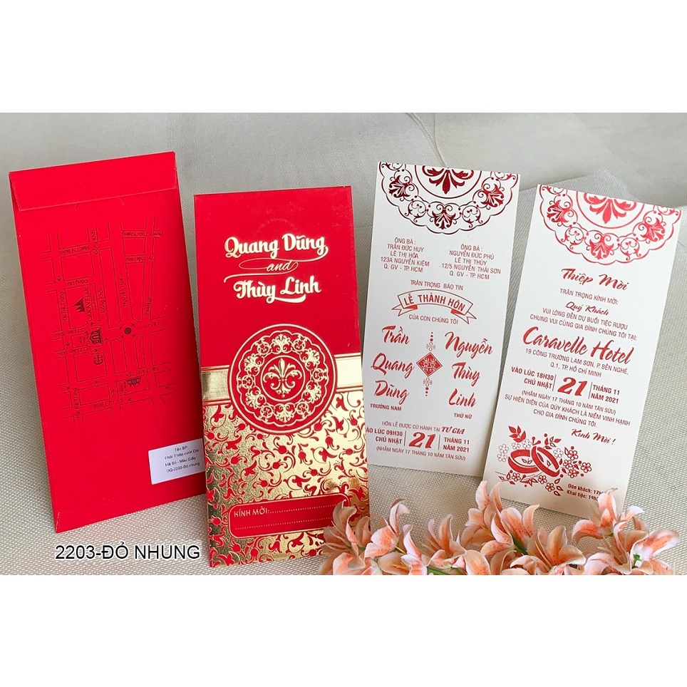 Laminated standing bag wedding invitation 2203 (Can print from 300 ...