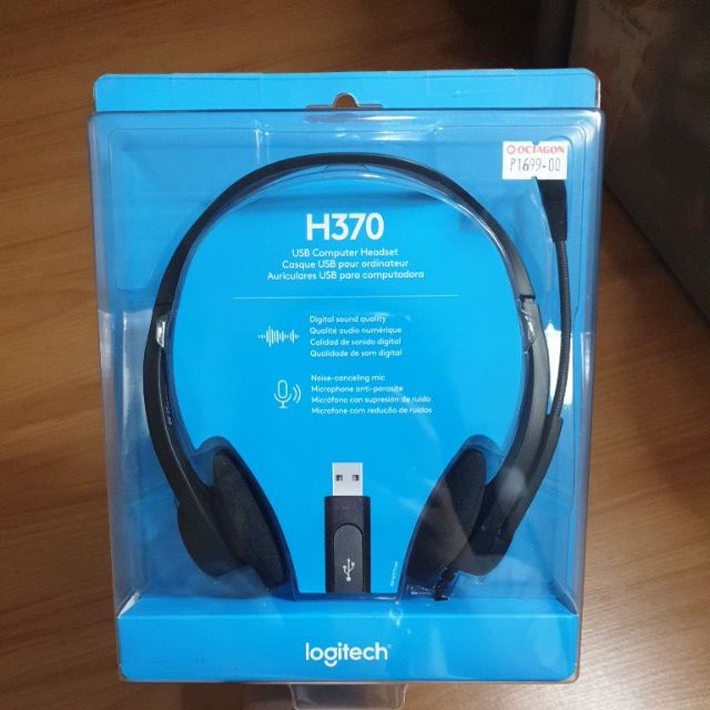 Logitech H370 USB Computer Headset Noise cancelling Shopee