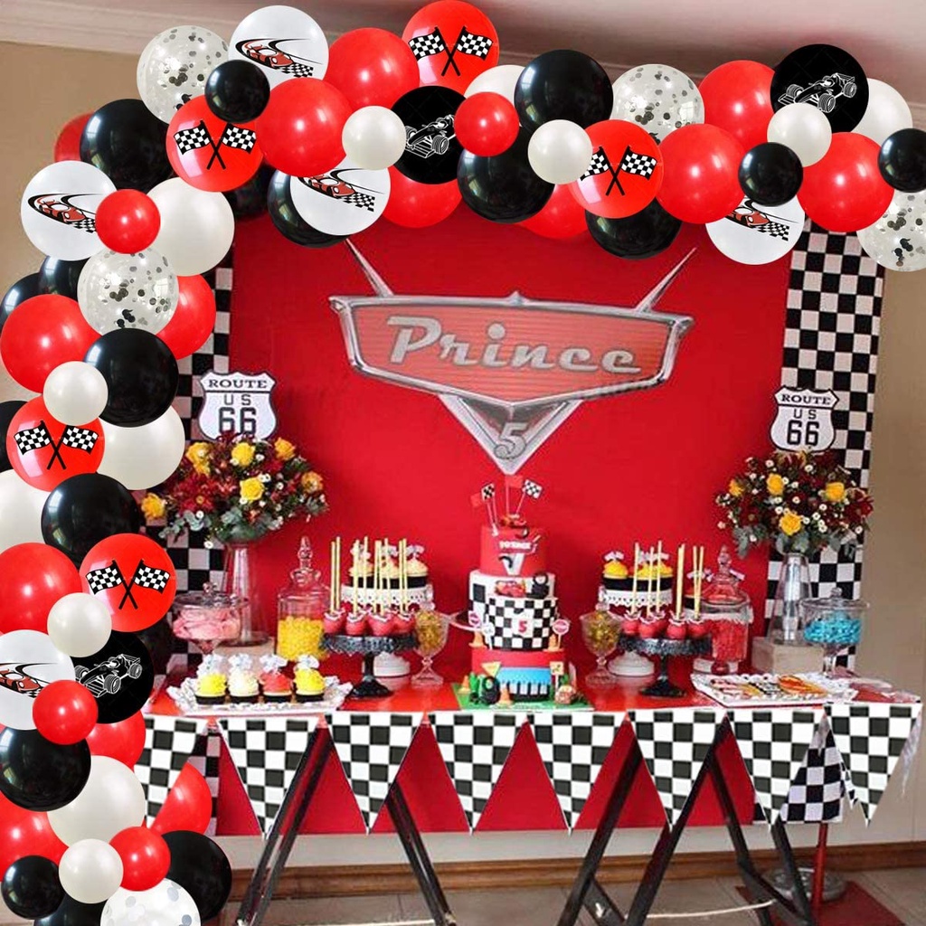 joymemo-racing-car-party-decorations-red-and-black-checkered-flag