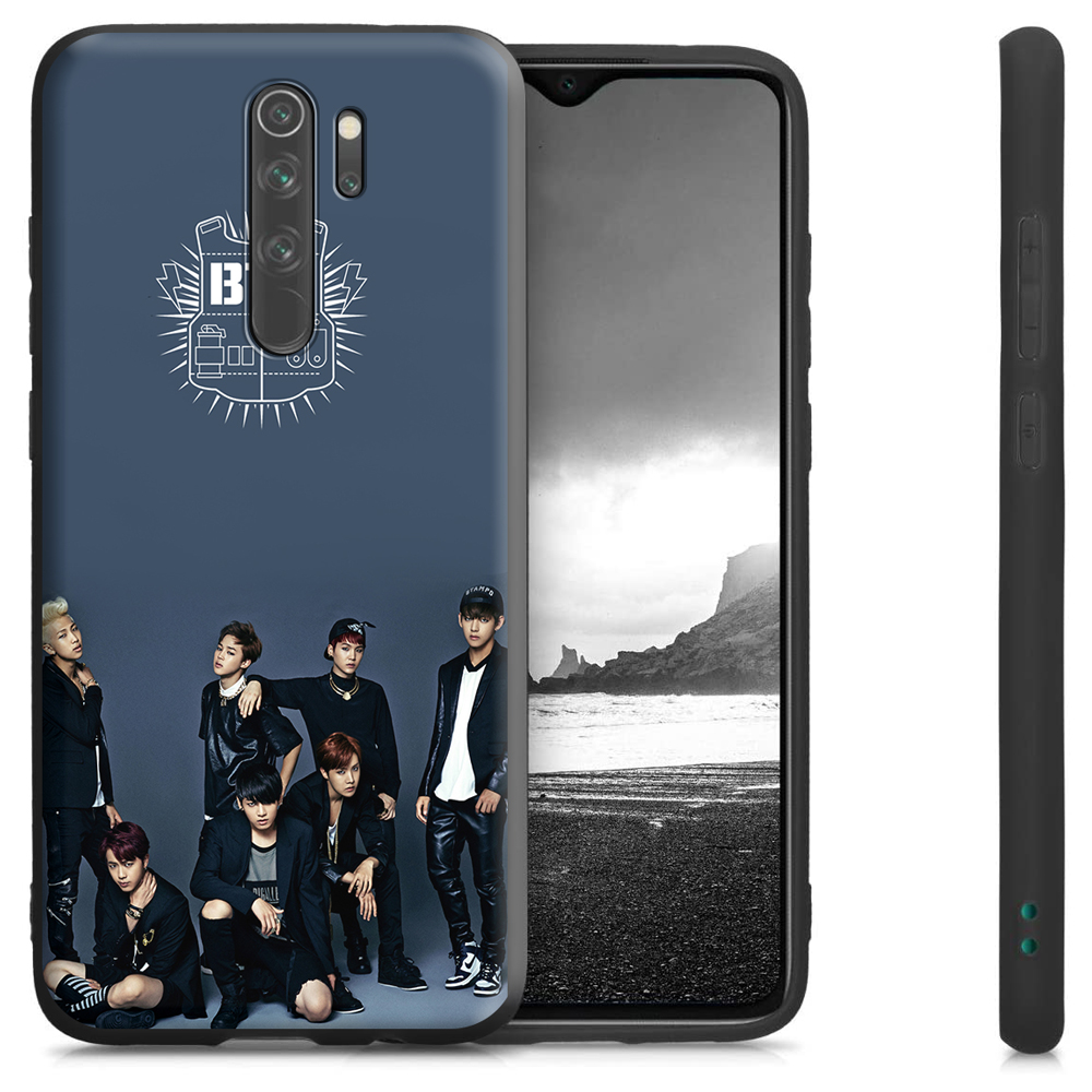 BTS Bangtan Boys Silicone Case Redmi 9/9A/9C/Note 9/9T Soft Cover Casing