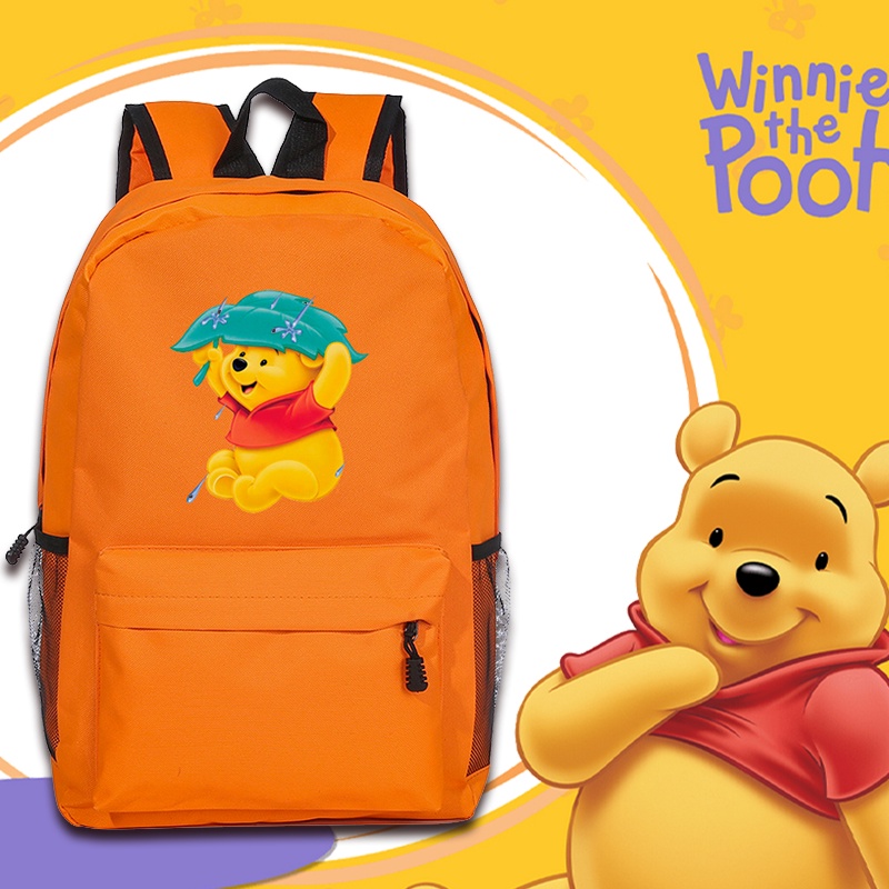 Winnie The Pooh Backpack School Bag Students Girls Kawaii Travelbag