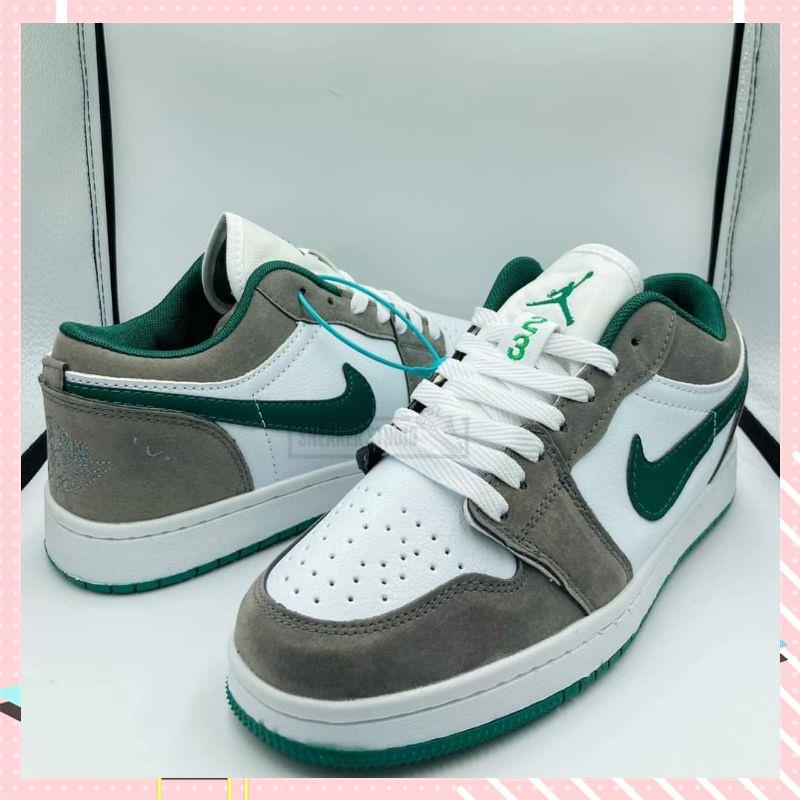 Gray and green nike on sale shoes