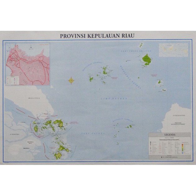Map Of Riau Islands Province (Fold) | Shopee Philippines