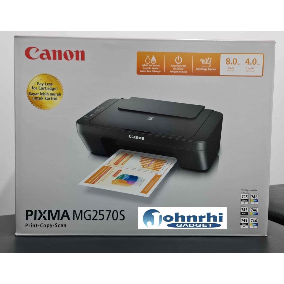 Buy Canon Pixma MG2570S Black All-in-One Colour Inkjet Printer