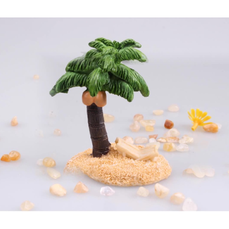 Coconut tree model on the lonely island for you to decorate miniatures ...