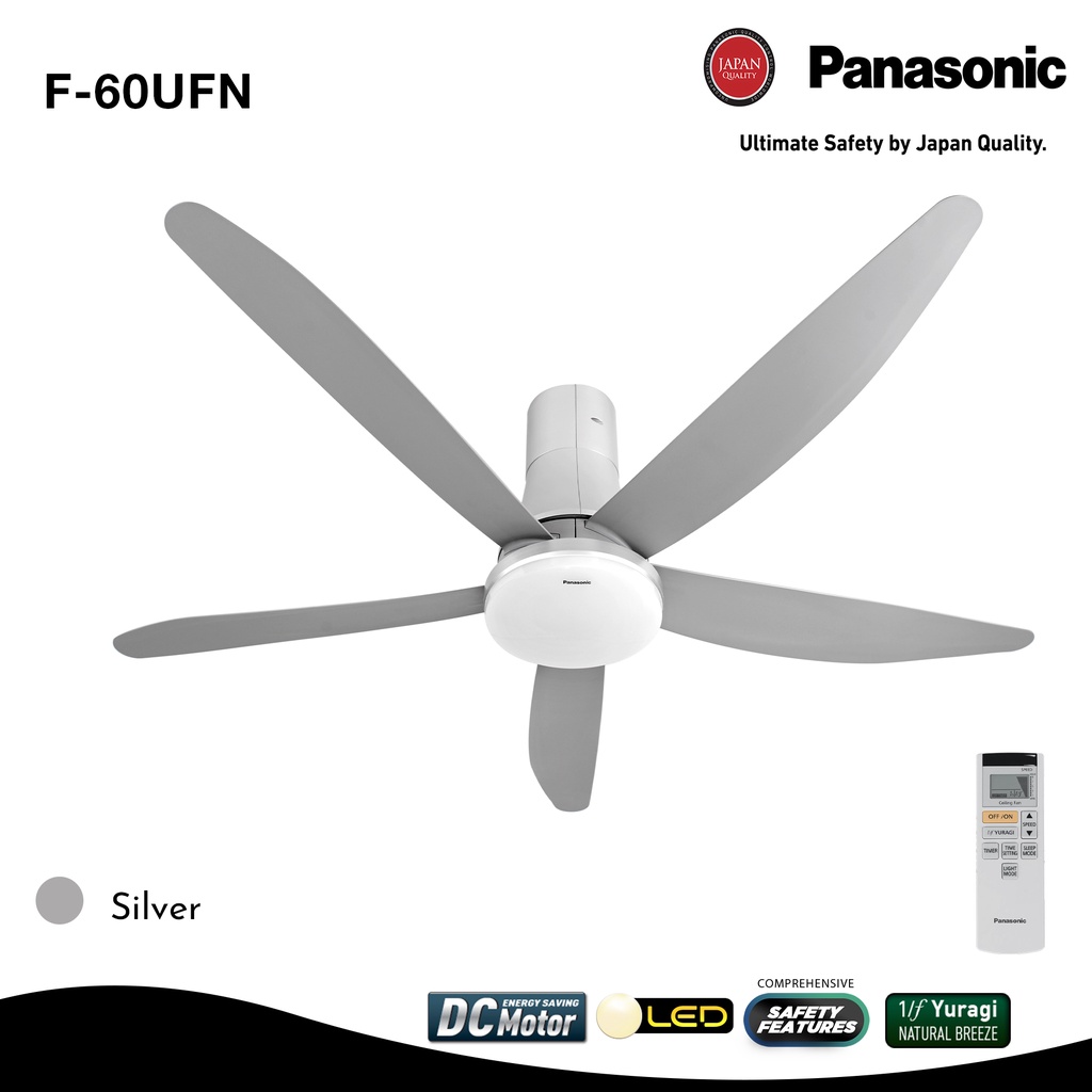 PANASONIC F60UFN DC Motor Ceiling Fan with LED Light Shopee Philippines