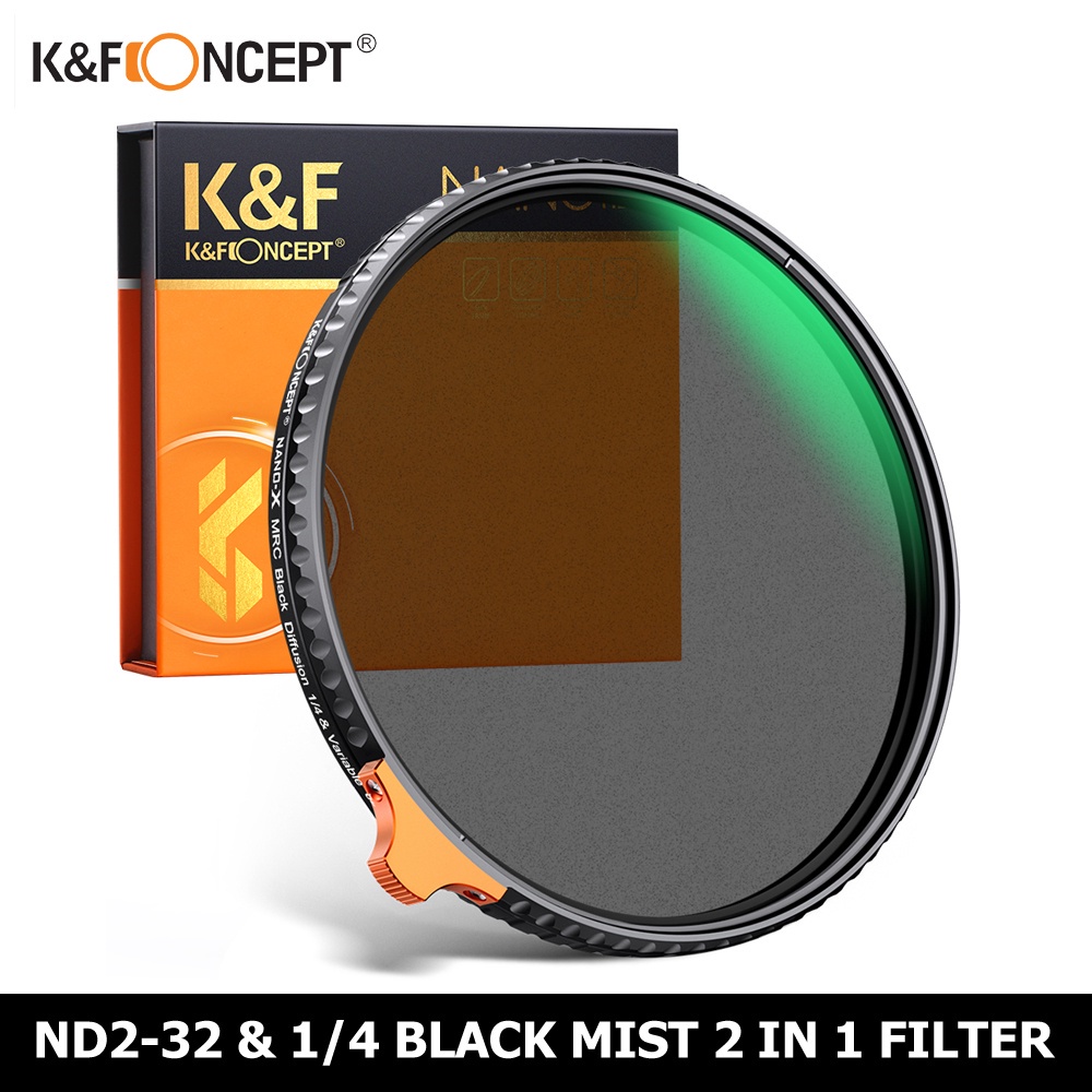 K&F concept filter 2 in 1 Lens filter Adjustable ND2-32 filter & 1/4 ...