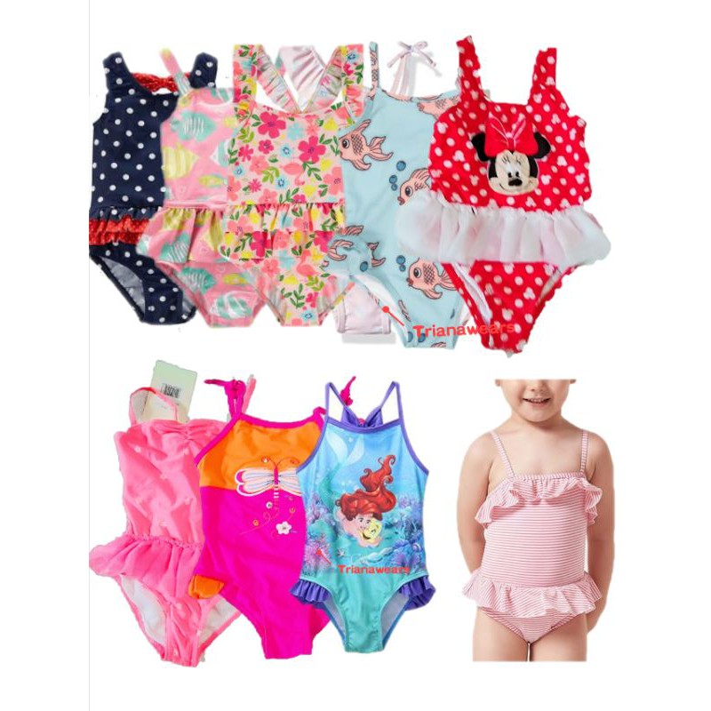 TrianaWears Assorted Random One Piece & Set Swimsuits For Kids Swimming