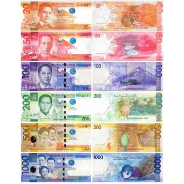 Philippine Peso Bill Chart 1 pc. | Shopee Philippines