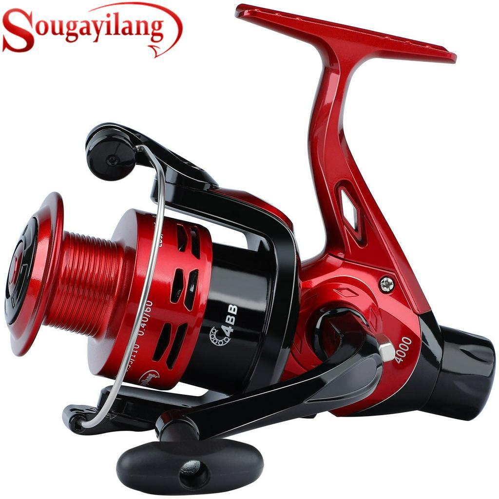 Sougayilang New 4BB Carp Fishing Spinning Reel 4000 Series Fishing Wheel  5.2:1 Gear Ratio Carp Fishing Reel Fishing Tackle