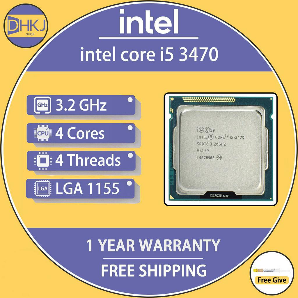 Used intel core i5 2300 i5 2400 i5 2500 i5 3300 i5 3450 i5 3470 i5 3550 ...