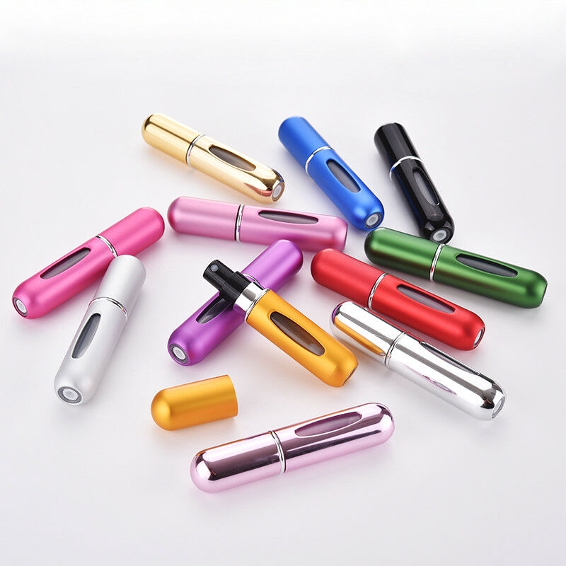 5ml Mini Portable Perfume Glass Bottle Refillable Spray Jar Scent Pump ...