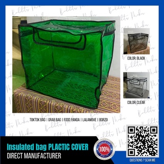 PLASTIC RAIN COVER delivery insulated thermal bag Grabb toktok food panda  LALAMOVE HAPPYMOVE FOODPA motor shock cover led