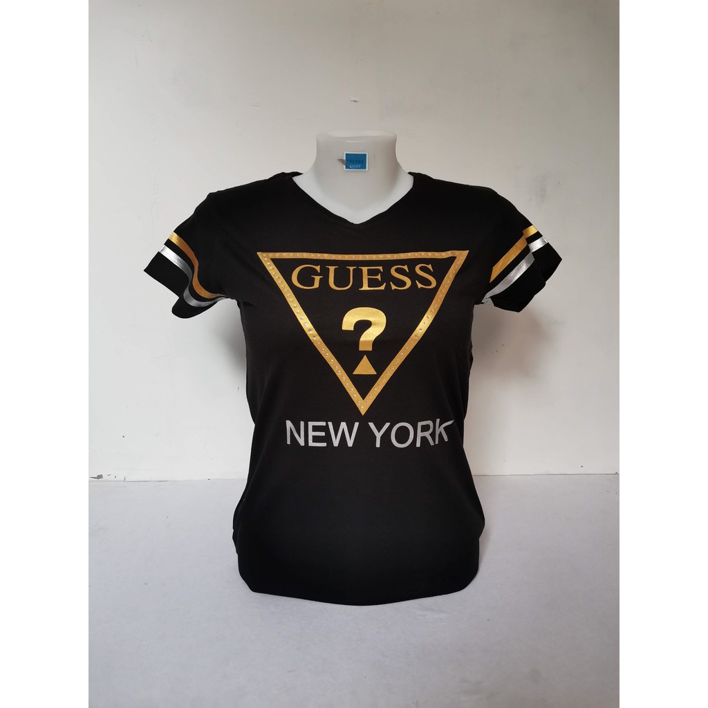 Guess t shirt dame online