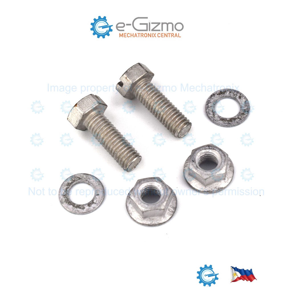 2 pcs M5 x 15mm Hex Bolt And Flange Nut + Washer set Shopee Philippines