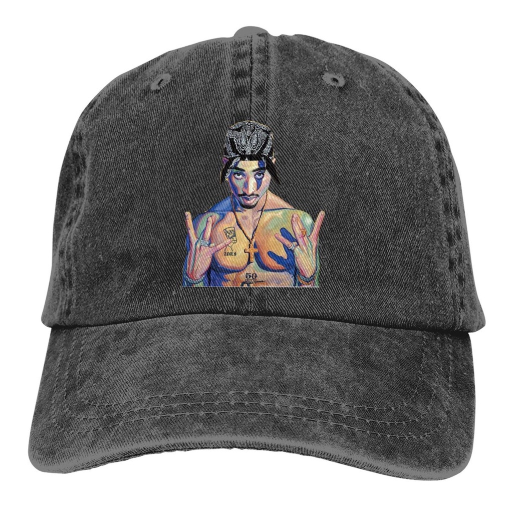 Tupac 2Pac Cappellino da Baseball Profile Photo Nuovo Ufficiale Nero Trucker Size One Size