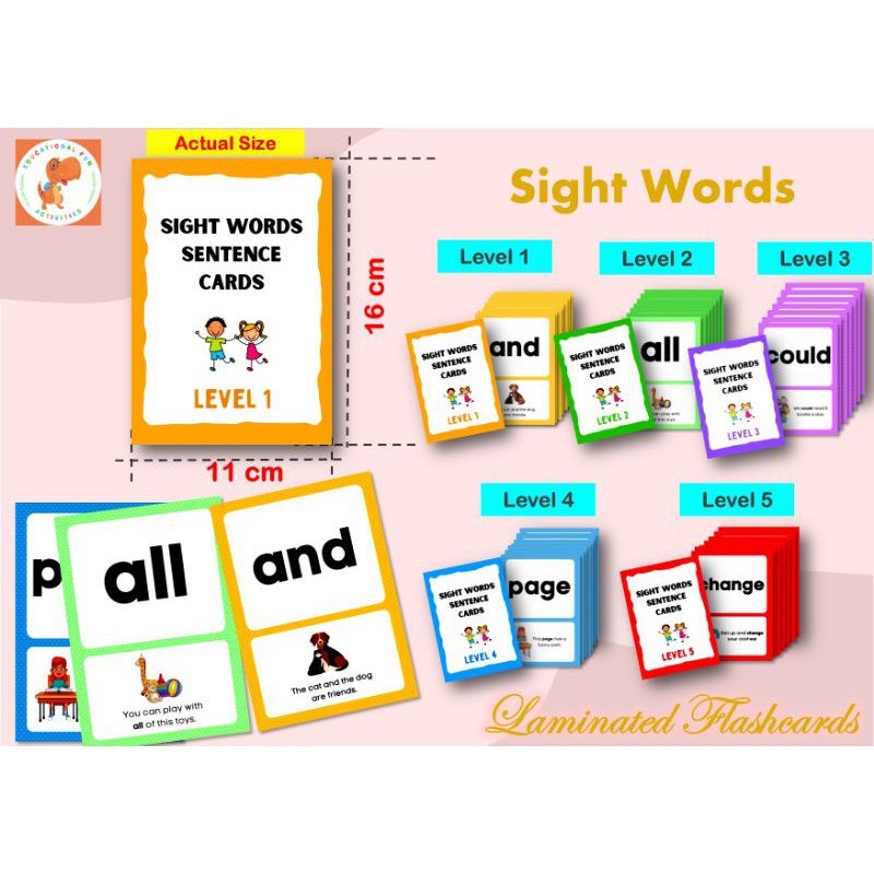 Spot secondsight words sentence flashcards laminated THICK level 1 to ...