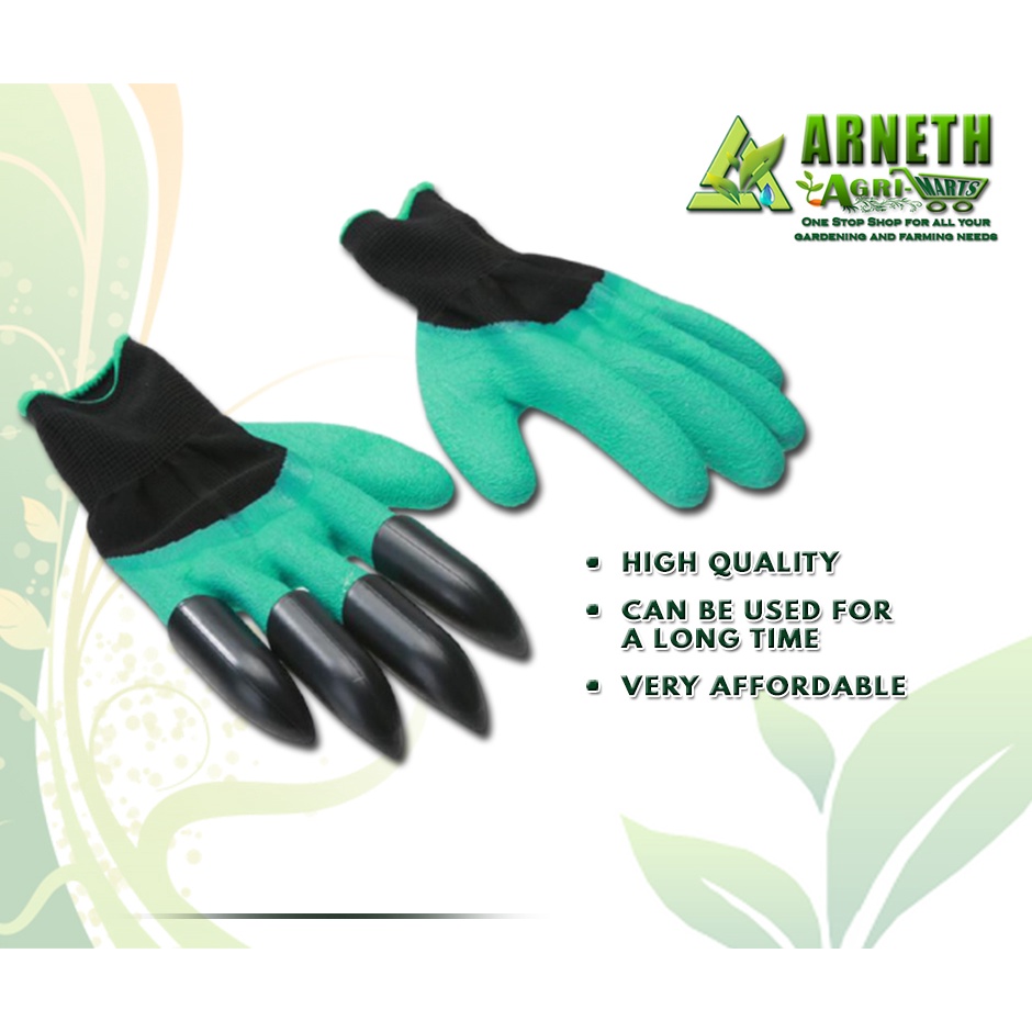 LATEX GARDENING RUBBER GLOVES WITH CLAWS Shopee Philippines