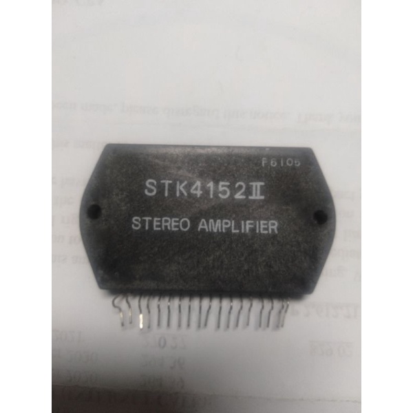 STK4152 II AF POWER AMPLIFIER (SPLIT POWER)(30W+30W min)THD=0.4% ...