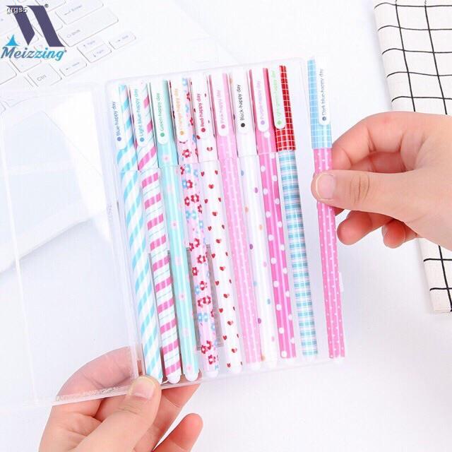 KOREA HAPPYDAY PEN 10colors Gel Ink Cute Sign Shopee Philippines