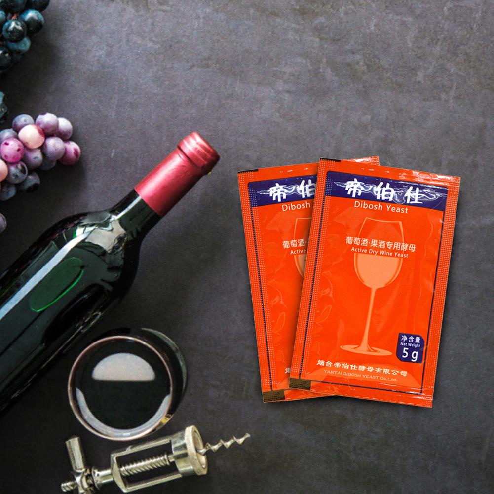 Wine Yeast Home Brewing Saccharomyces Cerevisiae Wine Yeast 5g For 25